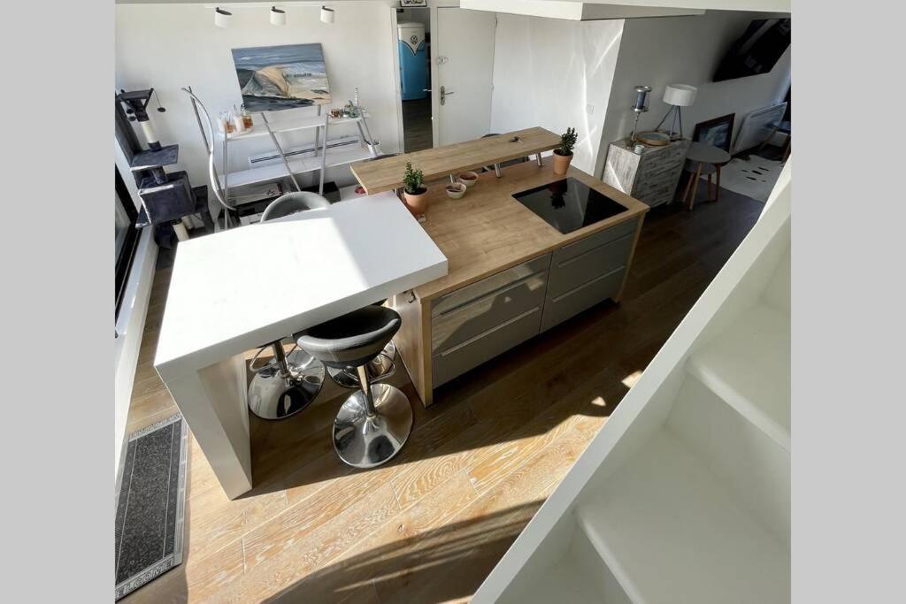 Апартаменты Duplex Avec Jacuzzi Vue Imprenable Sur La Baie De Виссан Экстерьер фото